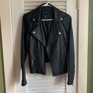 Vintage Victoria’s Secret leather moto jacket